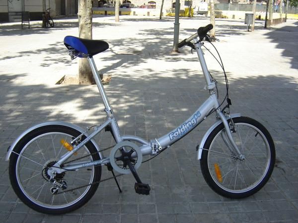 vendo bicicleta plegable de aluminio