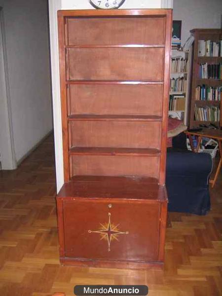 venta librería / estantería de madera antigua