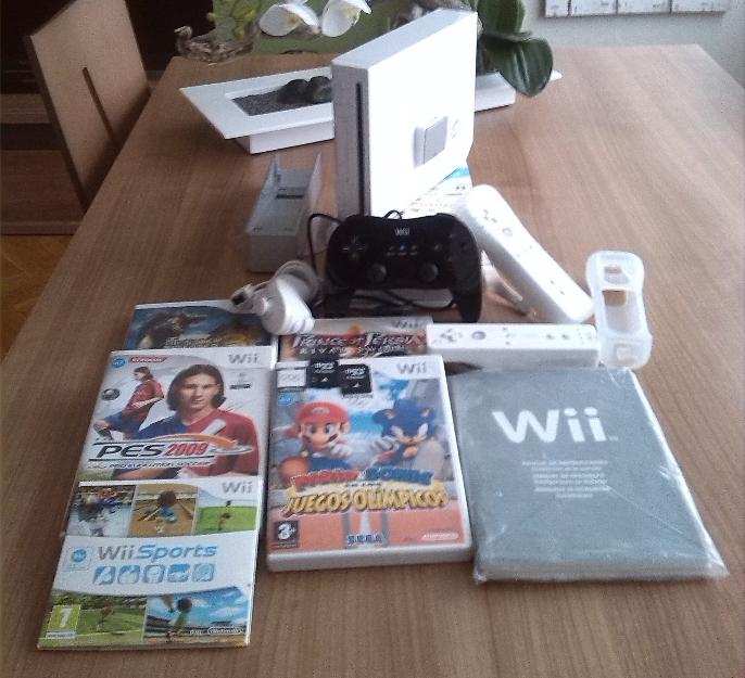 Wii Modificada + 4 Mandos + ¡8 JUEGOS! + Regalo