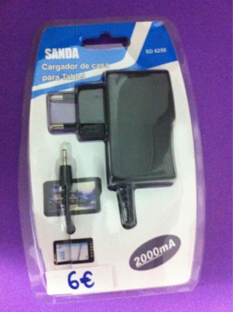 Cargador para tablet 5 v punta fina