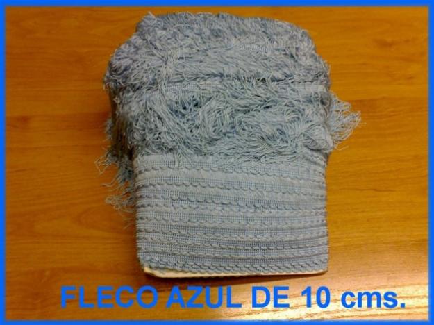 VENDO PIEZA DE FLECO AZUL PARA CONFECCION FLECOS GAITAS