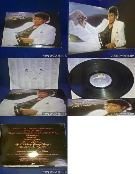 VENDO ALBUM ORIGINAL THRILLER (1.982) DE MICHAEL JACKSON Y 5 MAXI SINGLES ( VER FOTO). MUY BUEN ESTADO.