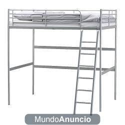 VENDO ESTRUCTURA DE CAMA ALTA IKEA 90