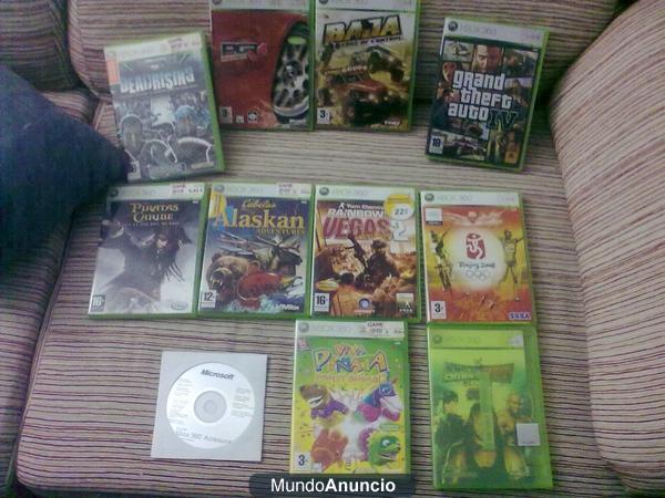 VENDO JUESGOS Y MANDOS XBOX 360