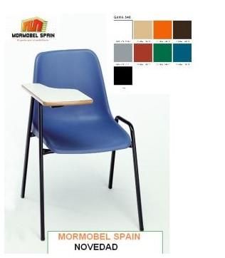 SILLA CON BRAZO PALA IDEAL PARA ACADEMIAS Y COLECTIVIDADES