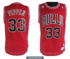 Chicago Bulls #33 Scottie Pippen Soul Swingman Stitch Red Home Jersey de www.7camisetas.com - mejor precio | unprecio.es