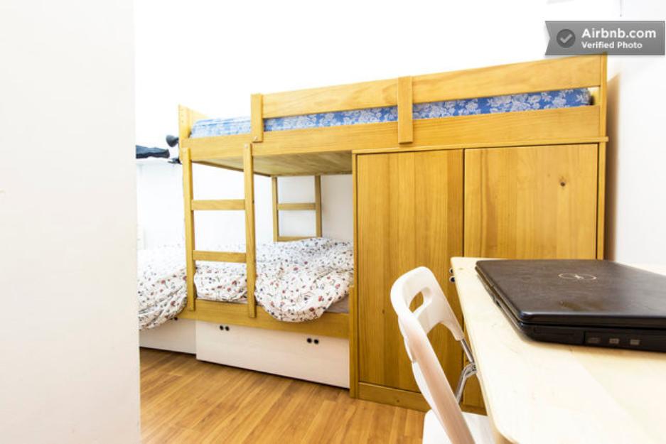 Se alquilan habitaciones a gente feliz no fumadora :