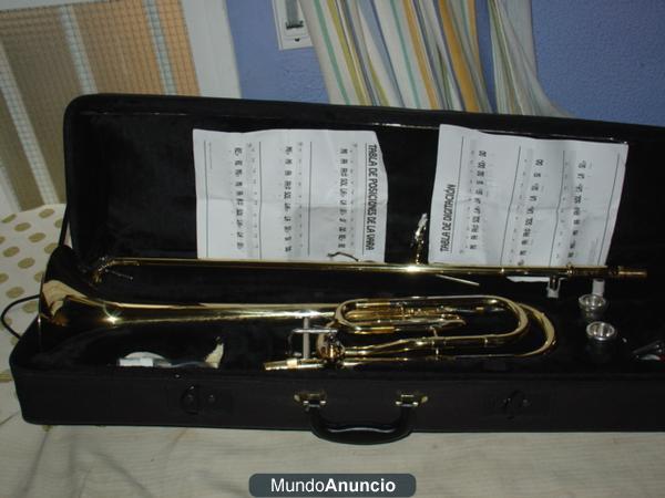 SE VENDE TROMBON DE VARAS CON TRANSPOSITOR  J.MICHAEL