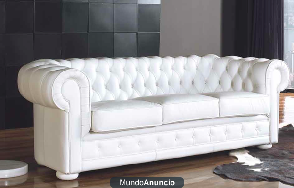 VENDO SOFA NUEVO: TIPO CHESTER COLOR BLANCO