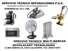 Servicio tecnico microondas aspiradores centros planchado ventiladores calefactores.alican - mejor precio | unprecio.es
