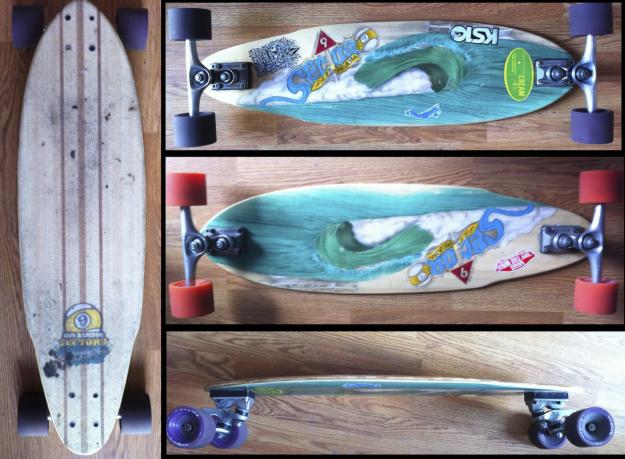 Vendo dos longboard Sector 9 Ala moana bamboo series