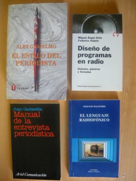 VENDO LIBROS PERIODISMO/COMUNICACIÓN AUDIOVISUAL/PUBLICIDAD (VALENCIA)