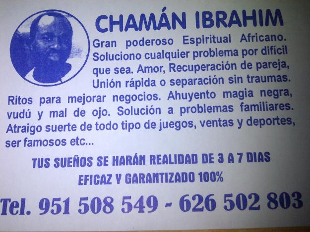 Chaman ibrahim vidente africano