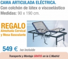 Combi 1 Oferta Cama Articulada Colchón Látex VER VIDEO - mejor precio | unprecio.es