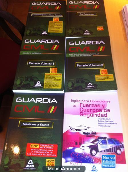 Temario Completo Guardia Civil 2011 (6 libros)
