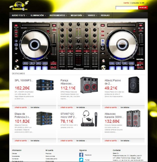 Tienda de iluminacion Basedj.es