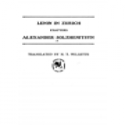 Lenin en Zurich. Traducción de Jorge Acevedo Martín. --- Editorial Barral, Colección Breve Biblioteca de Literaturas nº - mejor precio | unprecio.es