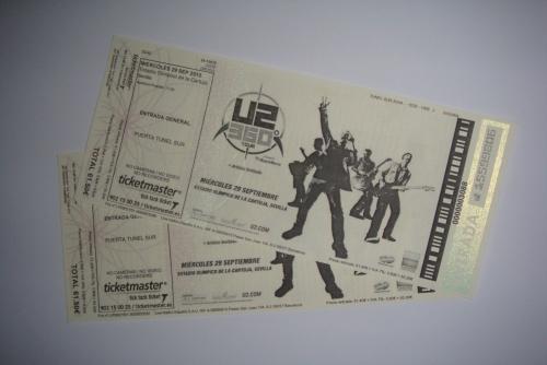 Entradas de pista para U2 en Sevilla