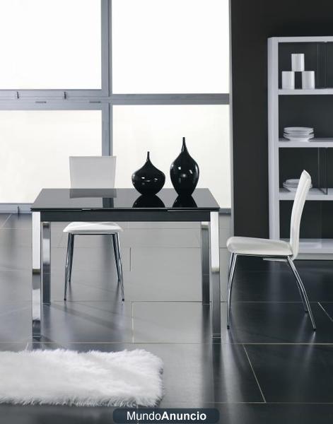 Mesa de cocina extensible 110 a 170 cm