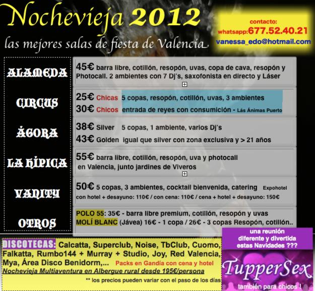 Nochevieja 2012 valencia