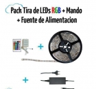 Pack ahorro tira de leds rgb + mando + fuente de alimentacion - mejor precio | unprecio.es