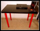 Escritorio negro/rojo 100x60x73 - mejor precio | unprecio.es