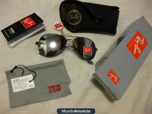 gafas rayban aviator con dos horas de uso.