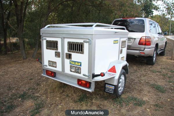 Remolque para perros en aluminio, Thalman APP1611.3 compartimentos