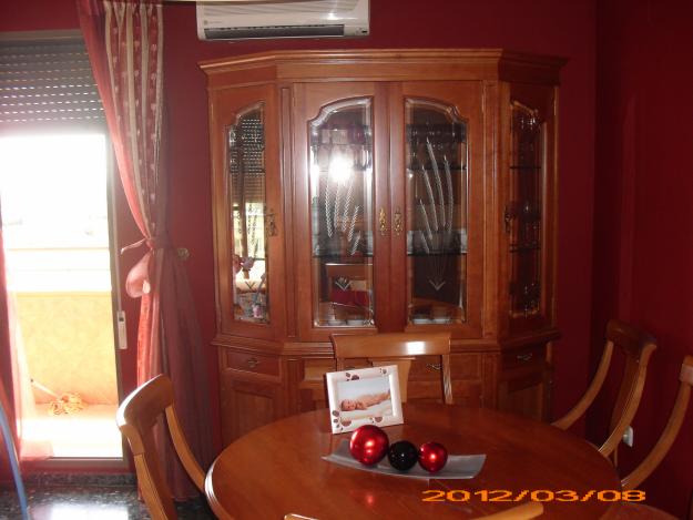 Muebles de salon comedor y habitacion principal de cerezo