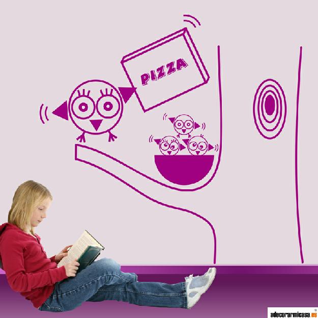 Pizza Vinilo decorativo infantil