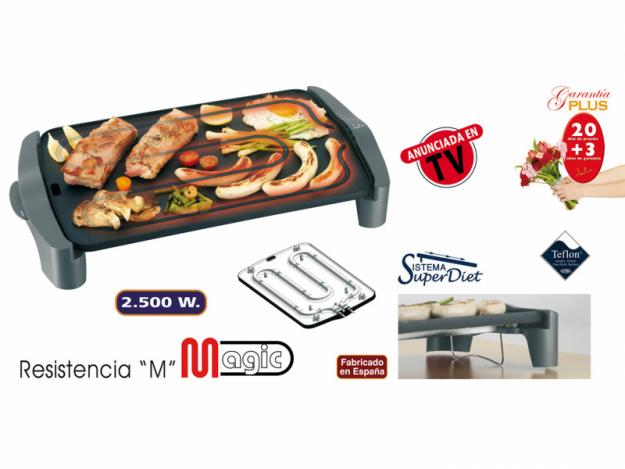 Menaje de hostelería para cocina: Plancha asar magic teflon 2500w de Jata