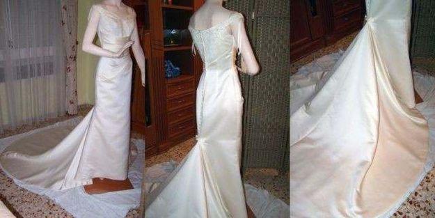 Se Vende Traje de Novia, talla 38 color marfil