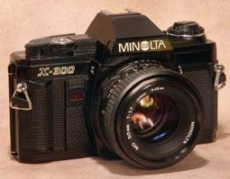 Camara reflex Minolta con 50 mm