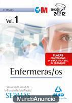 Temario enfermería Madrid 2012 SERMAS oposicion