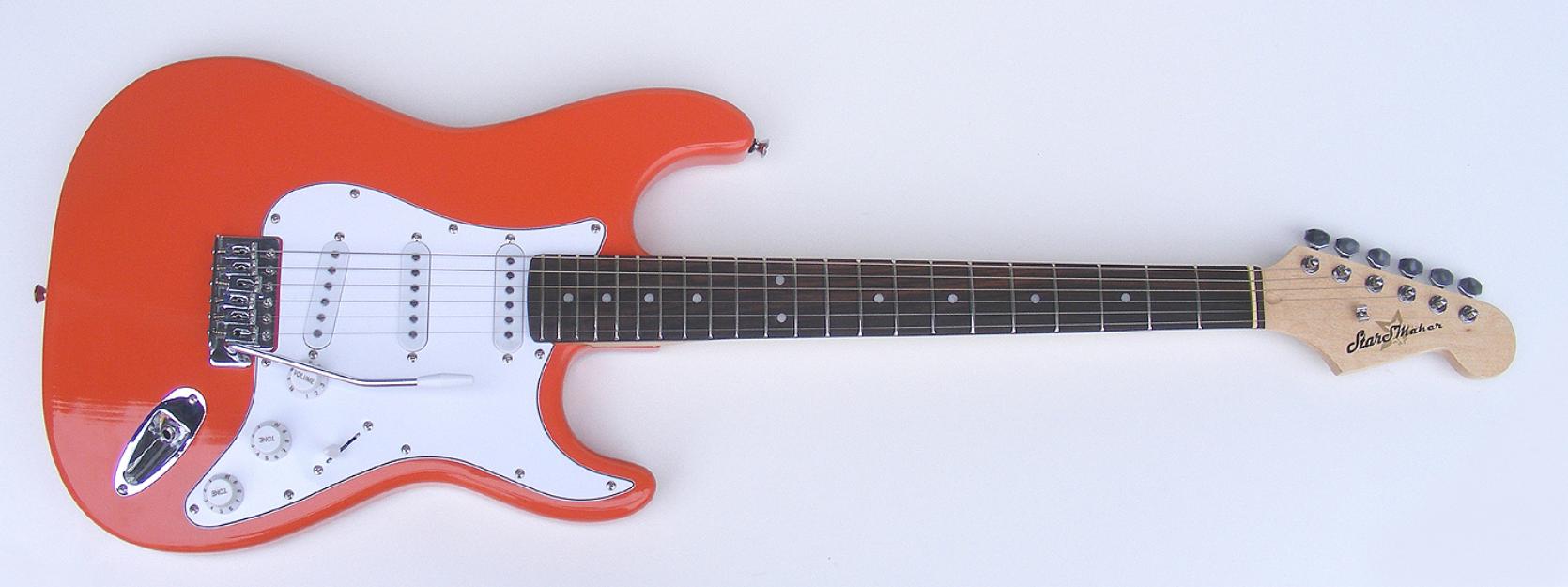 Guitarra Eléctrica StarSMaker® SM-GE001 One Orange, Pink.