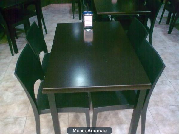 SE VENDE MESAS Y SILLAS PARA BAR-CAFETERIA