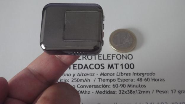 El teléfono móvil más pequeño del mundo, Microteléfono Tedacos MT100, MINITELEFONO GSM