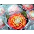 Lote de flores de jabon hechas a mano presentadas en tarros de cristal cada una de ellas - mejor precio | unprecio.es