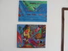 Cuadros abstractos óleo sobre lienzo, colección de 7 - mejor precio | unprecio.es