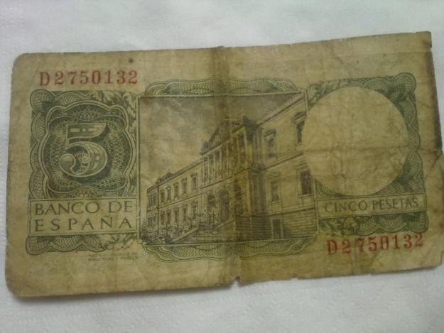 Billete 5 pesetas 1954