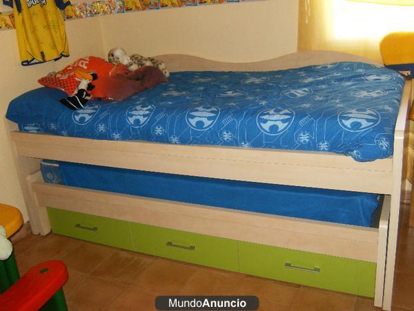 SE VENDE CAMA NIDO CON CAJONES