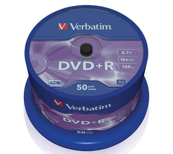 VERBATIM DVD+R 4,7 Gb (pack de 50) ¡¡¡NUEVO!!! POR 38 €