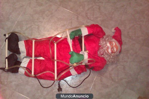 Papa Noel con luces de 1m.