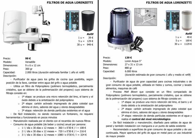 PURIFICADORES DE AGUA