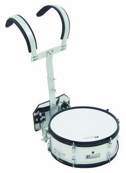 BASEDJ - Tambor de marcha profesional - Dimavery MS-200 Marching Snare, blanco