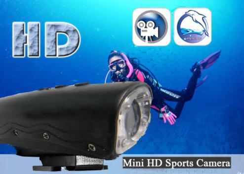 Cámara pesca submarina HD 720p 30metros color negra