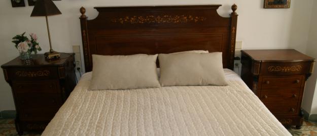 Muebles de madera de dormitorio de matrimonio