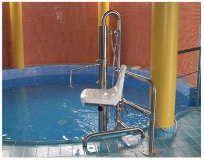 Elevador de piscina o acuático / Poollift. Automatismos Corten.