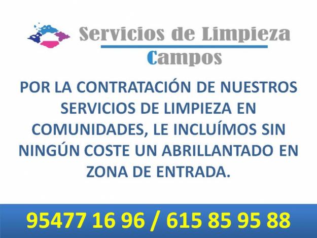 Limpieza en general; comunidades, locales comerciales, particulares, etc...