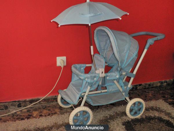 Carritos doble gemelares para los muñecos nuevo
